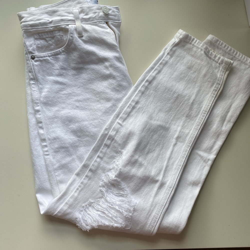 Just black denim white jeans size 26